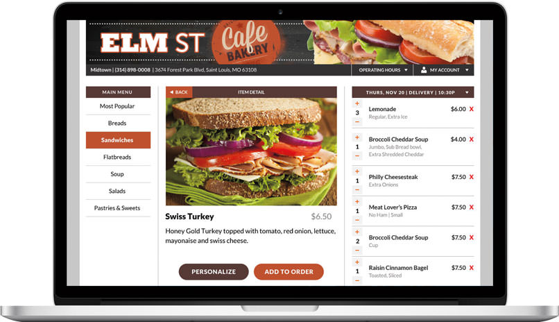 e|tab -Efficient Online Ordering With e|tab