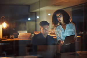 people collaborating on b2b payments