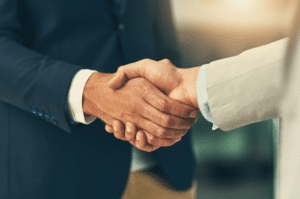 business men shaking hands