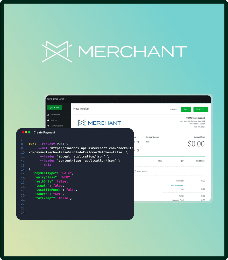 Merchant screen