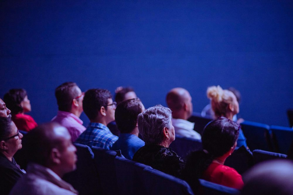 People attending conference