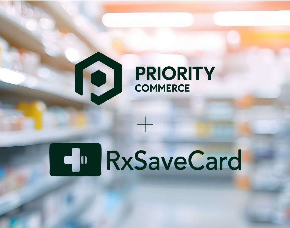 Priority Commerce + RxSaveCard logos